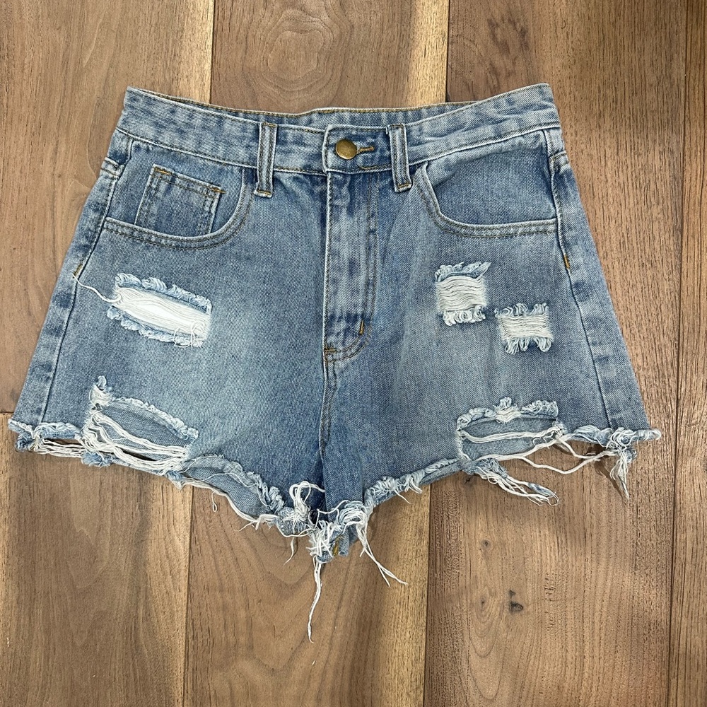 Distressed Denim Women's Shorts
